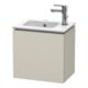 Duravit Meuble sous-lavabo L-Cube 42x29,4x40 cm, suspendu, porte gauche, taupe mat-1
