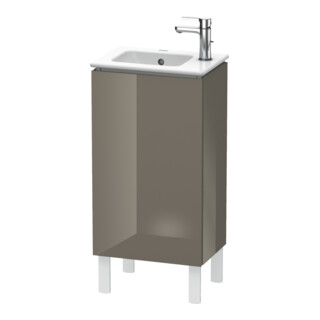 Duravit Meuble sous lavabo L-Cube 42x29,4x70,4 cm, acier, porte à gauche, façades brillantes