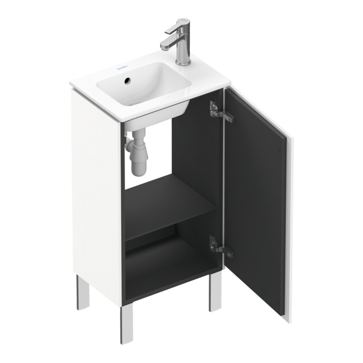Duravit Meuble sous lavabo L-Cube 42x29,4x70,4 cm, deb., porte dr., blanc mat