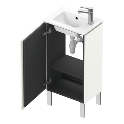 Duravit Meuble sous-lavabo L-Cube 42x29,4x70,4 cm, deb., porte g., blanc brillant