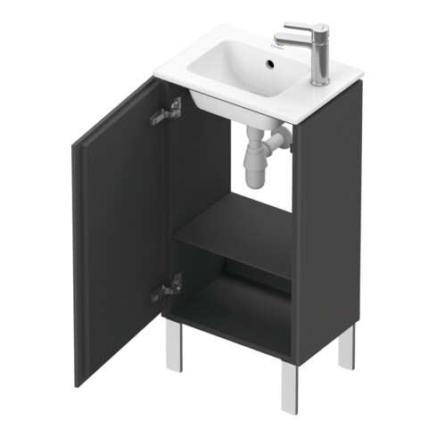 Duravit Meuble sous lavabo L-Cube 42x29,4x70,4 cm, deb., porte g., gris mat