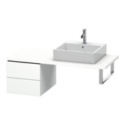 Duravit Meuble sous lavabo L-Cube 42x54,7 cm, blanc mat, 2 tiroirs-1