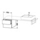 Duravit Meuble sous lavabo L-Cube 42x54,7 cm, blanc mat, 2 tiroirs