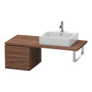 Duravit Meuble sous lavabo L-Cube 42x54,7 cm, noyer foncé, pour console, 2 tiroirs