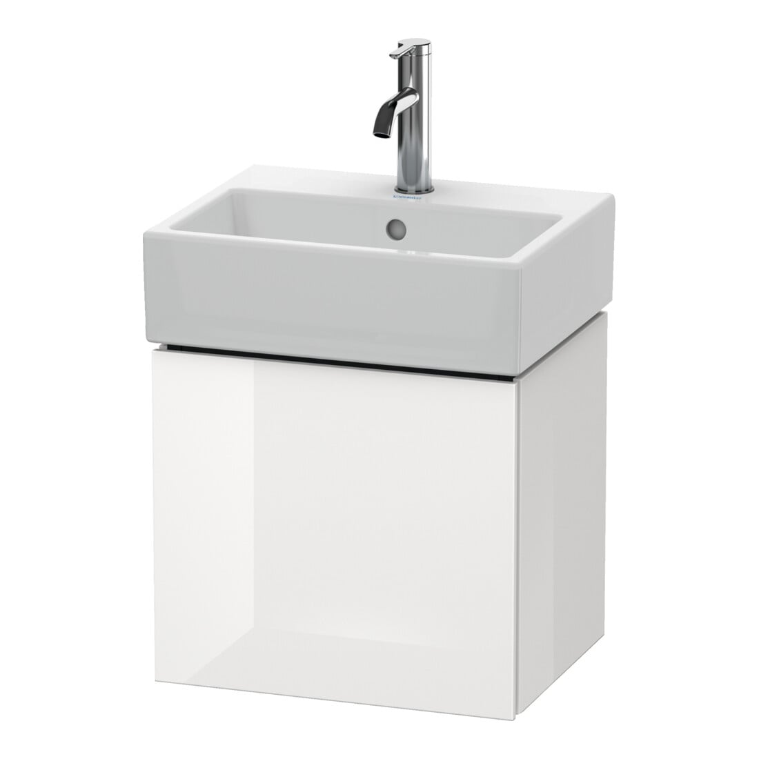 Duravit Meuble sous-lavabo L-Cube 43,4x34,1x40 cm, suspendu, porte droite, blanc brillant