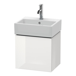 Duravit Meuble sous-lavabo L-Cube 43,4x34,1x40 cm, suspendu, porte gauche, blanc brillant
