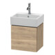 Duravit Meuble sous lavabo L-Cube 43,4x34,1x40 cm, suspendu, porte gauche, blanc marbré-1