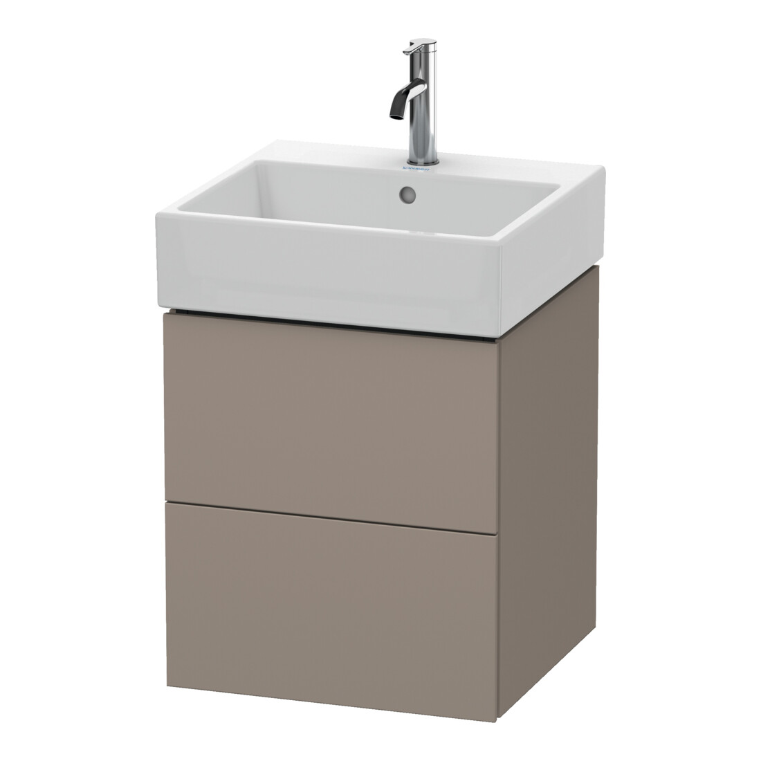 Duravit Meuble sous-lavabo L-Cube 48,4x45,9 cm, bas. mat, 2 tiroirs, suspendu