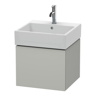 Duravit Meuble sous-lavabo L-Cube 48,4x45,9 cm, béton gris, 1 tiroir, suspendu