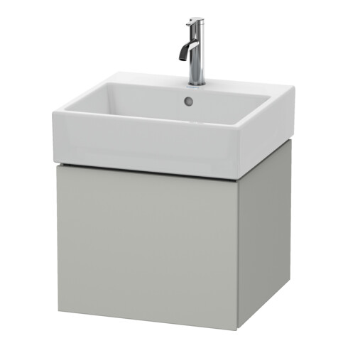 Duravit Meuble sous-lavabo L-Cube 48,4x45,9 cm, béton gris, 1 tiroir, suspendu