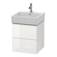 Duravit Meuble sous lavabo L-Cube 48,4x45,9 cm, blanc brillant, 2 tiroirs, suspendu-1