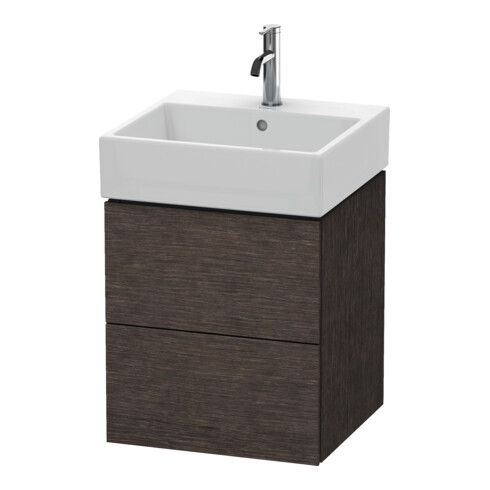 Duravit Meuble sous-lavabo L-Cube 48,4x45,9 cm, chêne E d, 2 tiroirs, suspendu
