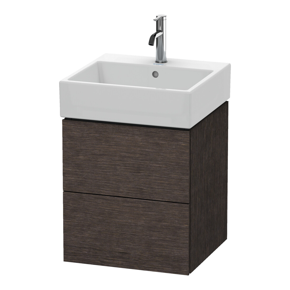 Duravit Meuble sous-lavabo L-Cube 48,4x45,9 cm, chêne E d, 2 tiroirs, suspendu