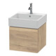 Duravit Meuble sous lavabo L-Cube 48,4x45,9 cm, gris œuf, 1 tiroir, suspendu-1
