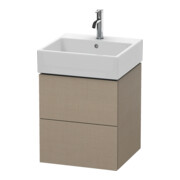 Duravit Meuble sous-lavabo L-Cube 48,4x45,9 cm, laqué, 2 tiroirs, suspendu