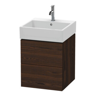 Duravit Meuble sous-lavabo L-Cube 48,4x45,9 cm, noyer, 2 tiroirs, suspendu