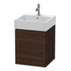Duravit Meuble sous-lavabo L-Cube 48,4x45,9 cm, noyer, 2 tiroirs, suspendu-1