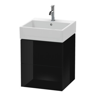 Duravit Meuble sous lavabo L-Cube 48,4x45,9cm, blanc brillant, 2 tiroirs, suspendu