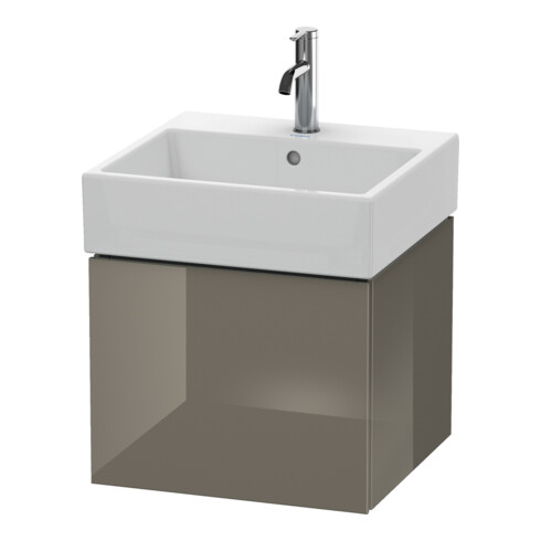 Duravit Meuble sous-lavabo L-Cube 48,4x45,9cm, gris brillant, 1 tiroir, suspendu