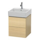 Duravit Meuble sous-lavabo L-Cube 48,4x45,9cm, méd. chêne, 2 tiroirs, suspendu-1