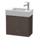 Duravit Meuble sous lavabo L-Cube 48x24x40 cm, suspendu, porte droite, chêne foncé mat