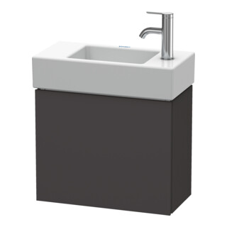 Duravit Meuble sous lavabo L-Cube 48x24x40 cm, suspendu, porte droite, graphite mat