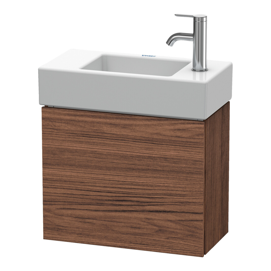Duravit Meuble sous lavabo L-Cube 48x24x40 cm, suspendu, porte droite, noyer foncé