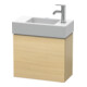Duravit Meuble sous lavabo L-Cube 48x24x40 cm, suspendu, porte g., chêne méd.-1