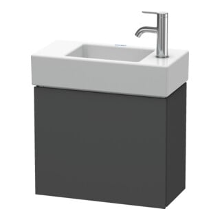 Duravit Meuble sous lavabo L-Cube 48x24x40 cm, suspendu, porte gauche, graphite mat
