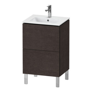 Duravit Meuble sous lavabo L-Cube 52x42,1x70,4 cm, 2 tiroirs, chêne foncé mat