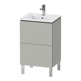 Duravit Meuble sous-lavabo L-Cube 52x42,1x70,4 cm, 2 tiroirs, debout, béton gris