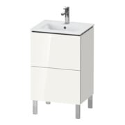 Duravit Meuble sous-lavabo L-Cube 52x42,1x70,4 cm, 2 tiroirs, debout, blanc brillant-1