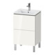 Duravit Meuble sous lavabo L-Cube 52x42,1x70,4 cm, 2 tiroirs, debout, blanc brillant-1
