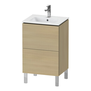 Duravit Meuble sous lavabo L-Cube 52x42,1x70,4 cm, 2 tiroirs, debout, blanc mat