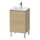 Duravit Meuble sous lavabo L-Cube 52x42,1x70,4 cm, 2 tiroirs, debout, blanc mat-1