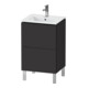 Duravit Meuble sous lavabo L-Cube 52x42,1x70,4 cm, 2 tiroirs, debout, graphite mat-1