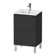 Duravit Meuble sous lavabo L-Cube 52x42,1x70,4 cm, 2 tiroirs, debout, graphite mat