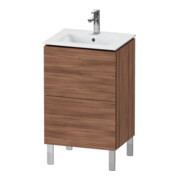 Duravit Meuble sous lavabo L-Cube 52x42,1x70,4 cm, 2 tiroirs, debout, noyer naturel
