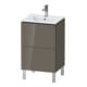 Duravit Meuble sous-lavabo L-Cube 52x42,1x70,4 cm, 2 tiroirs, st, façade hgl-1