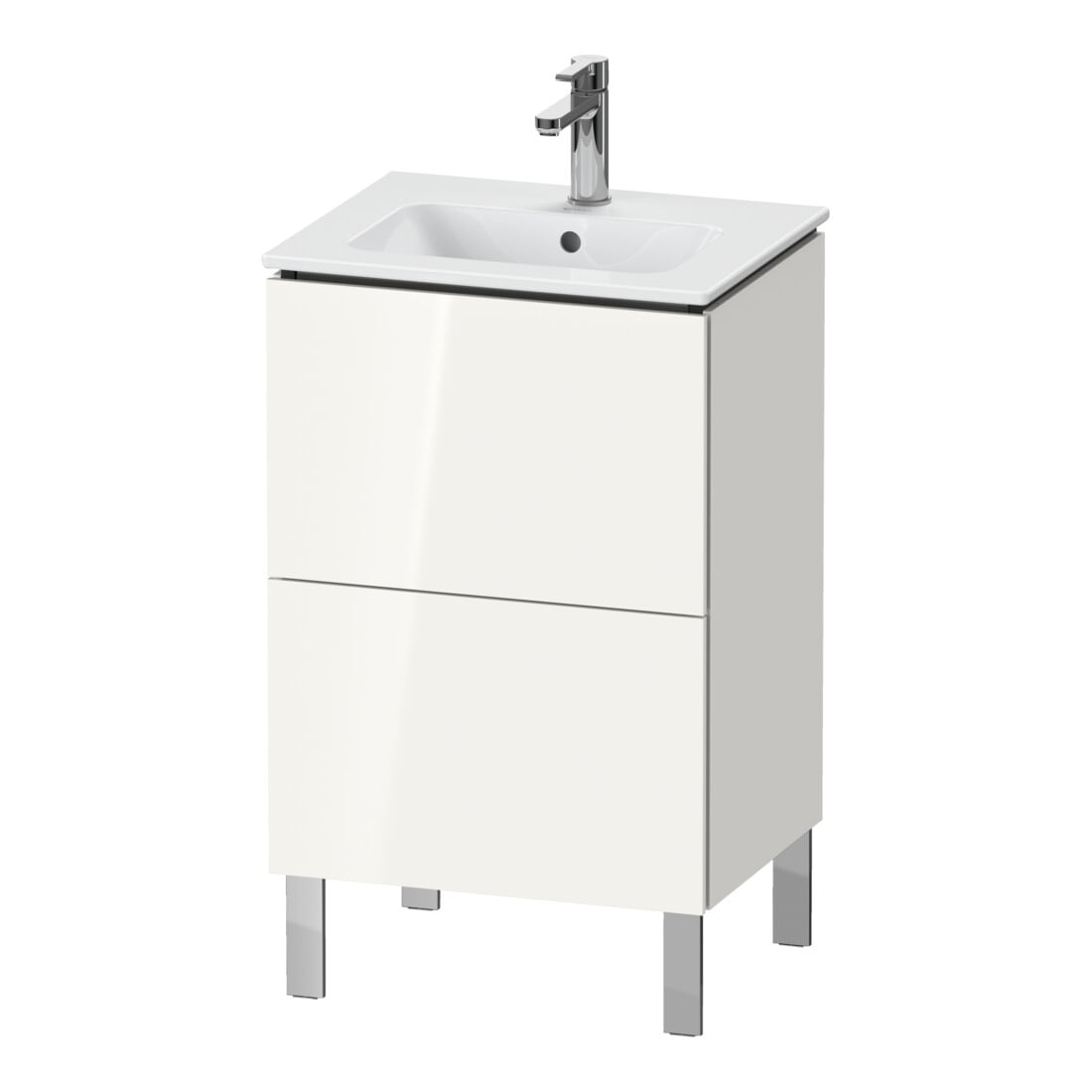 Duravit Meuble sous-lavabo L-Cube 52x42,1x70,4 cm, 2 tiroirs, st, façade hgl