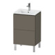 Duravit Meuble sous-lavabo L-Cube 52x42,1x70,4 cm, 2 tiroirs, st, gris satin mat-1