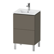 Duravit Meuble sous-lavabo L-Cube 52x42,1x70,4 cm, 2 tiroirs, st, gris satin mat