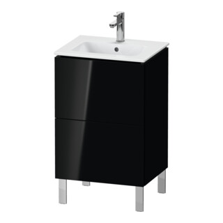 Duravit Meuble sous lavabo L-Cube 52x42,1x70,4cm, 2 tiroirs, deb., blanc brillant