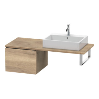 Duravit Meuble sous lavabo L-Cube 52x54,7 cm, marbre œuf, pour console, 1 tiroir