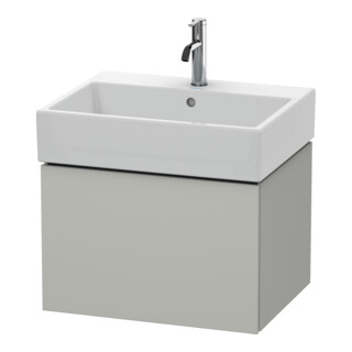 Duravit Meuble sous-lavabo L-Cube 58,4 x 45,9 cm, béton gris, 1 tiroir, suspendu