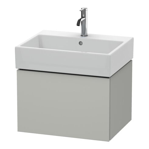 Duravit Meuble sous-lavabo L-Cube 58,4 x 45,9 cm, béton gris, 1 tiroir, suspendu