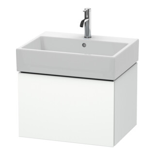 Duravit Meuble sous lavabo L-Cube 58,4 x 45,9 cm, blanc mat, 1 tiroir, suspendu