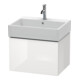Duravit Meuble sous lavabo L-Cube 58,4 x 45,9 cm, blanc mat, 1 tiroir, suspendu