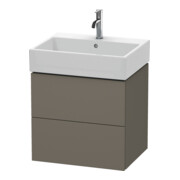 Duravit Meuble sous-lavabo L-Cube 58,4 x 45,9 cm, blanc mat, 2 tiroirs, suspendu