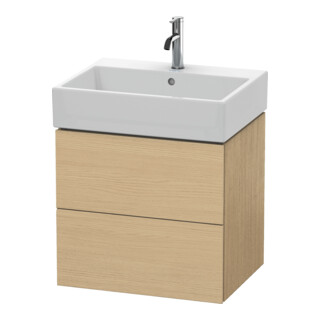 Duravit Meuble sous-lavabo L-Cube 58,4 x 45,9 cm, blanc œuf, 2 tiroirs, suspendu